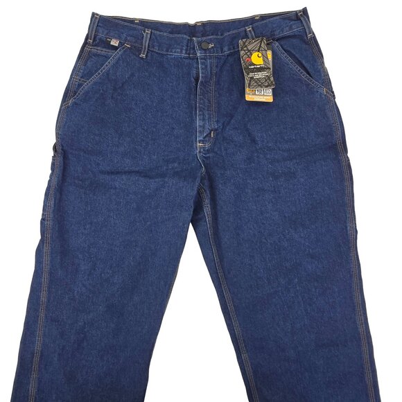 Carhartt FR Jeans Men's 38x30 Workwear Flame Resistant Work Pants FRB13-DNM NEW - Picture 5 of 10